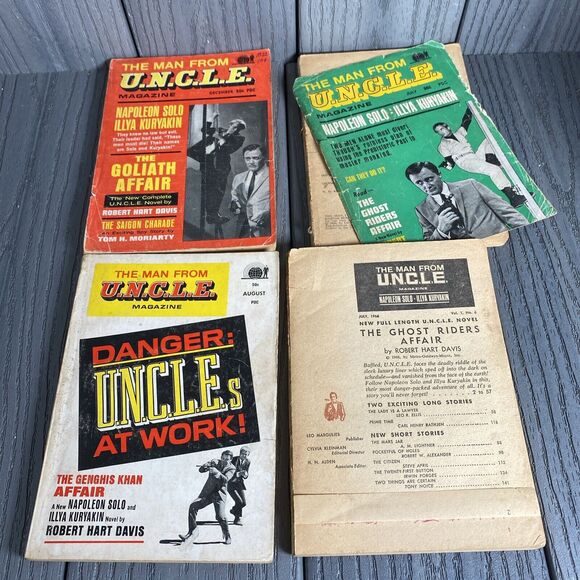 THE MAN FROM UNCLE/U.N.C.L.E. MAGAZINE Issue Vol 4.1, 2.5 + 1.4/ 1.6(Damaged) - Picture 1 of 13